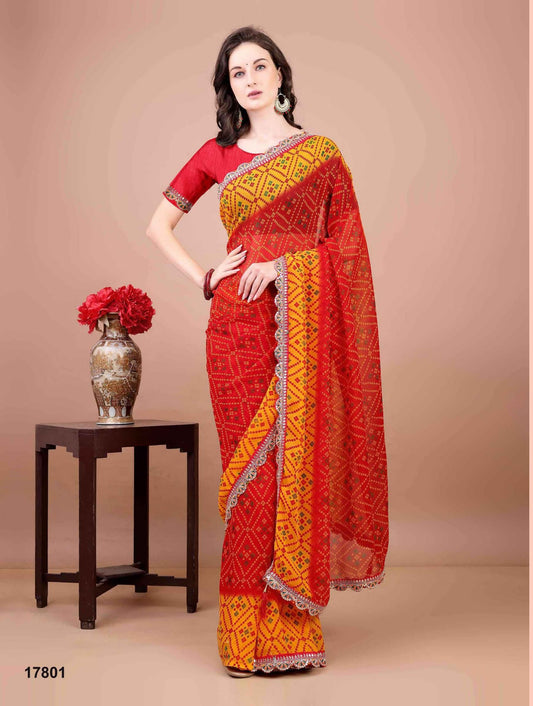 17801 Kesar Jalnidhi Georgette Sarees