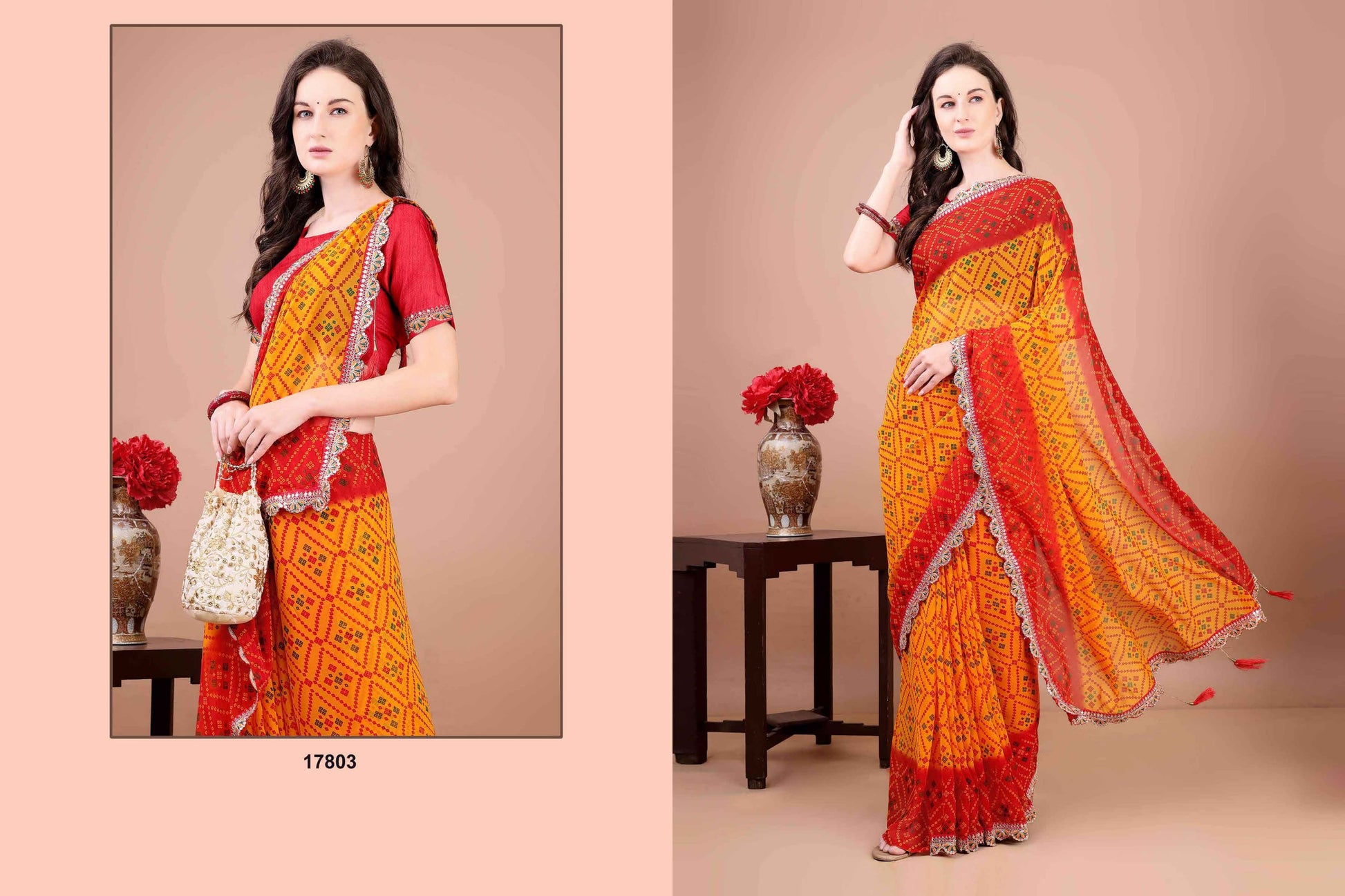 17803 Kesar Jalnidhi Georgette Sarees