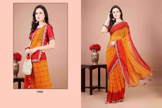 17803 Kesar Jalnidhi Georgette Sarees