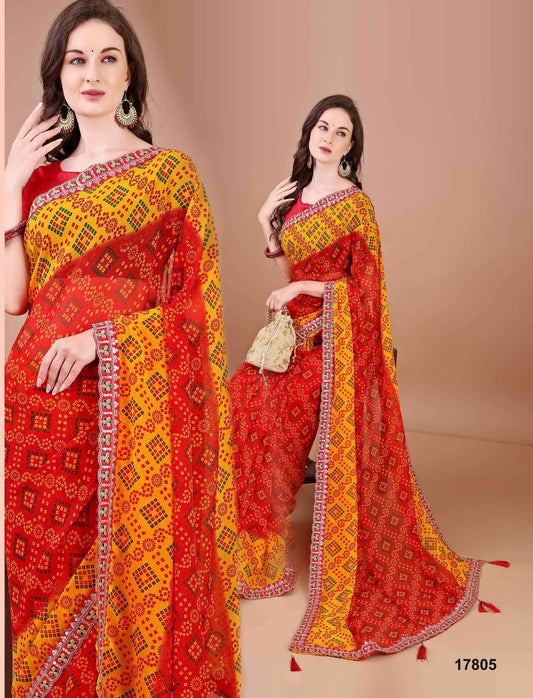 17805 Kesar Jalnidhi Georgette Sarees
