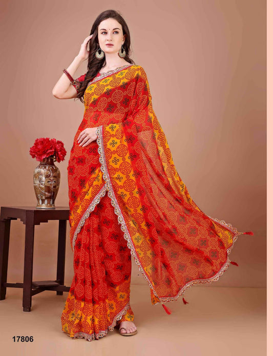 17806 Kesar Jalnidhi Georgette Sarees