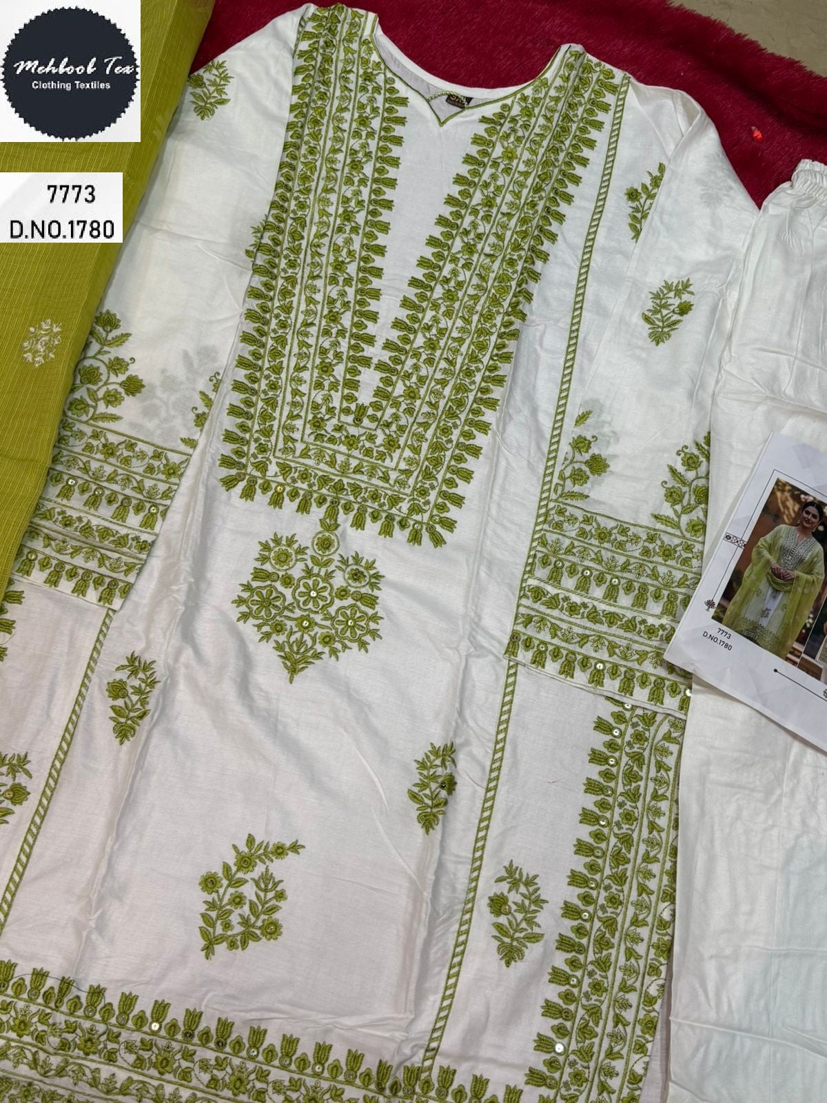 1780 Mehboob Tex Embroidery Pakistani Salwar Suits