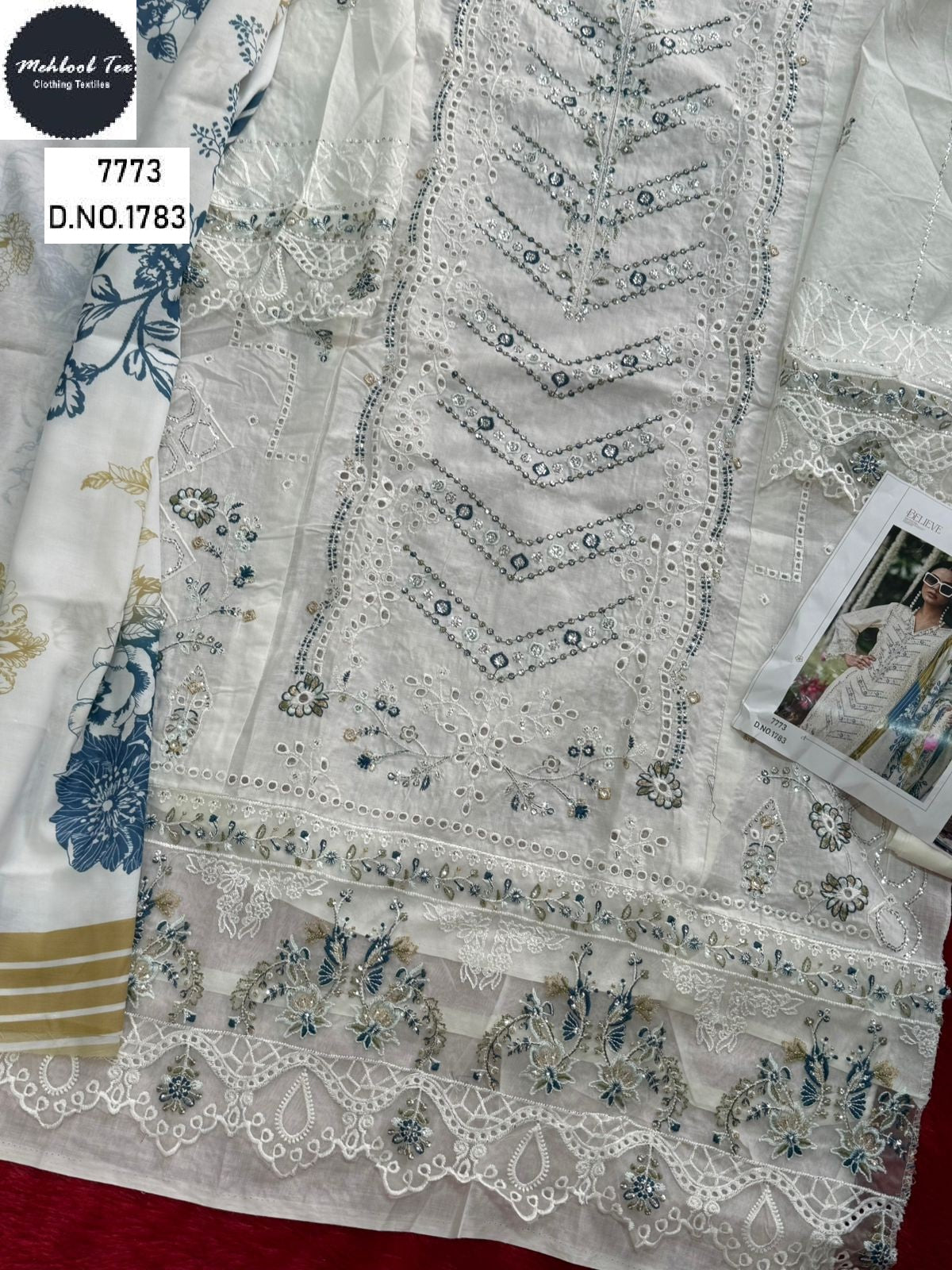 1783 Mehboob Tex Embroidery Pakistani Salwar Suits