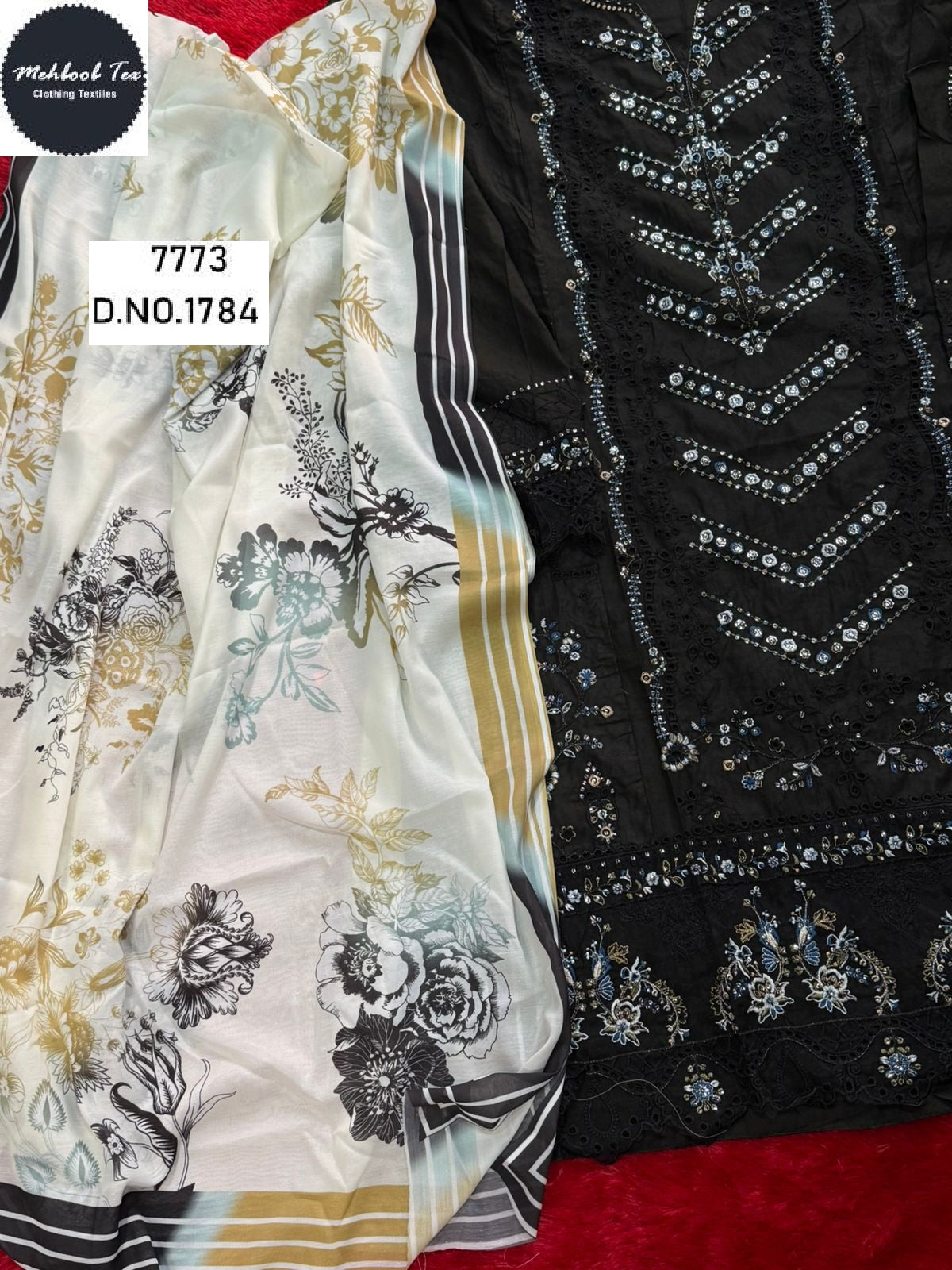 1784 Mehboob Tex Embroidery Pakistani Salwar Suits