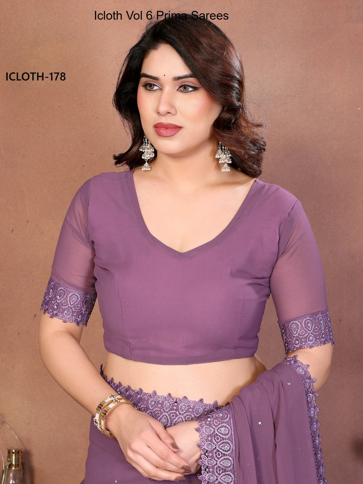 178 Icloth Vol 6 Prima Pure Georgette Sarees