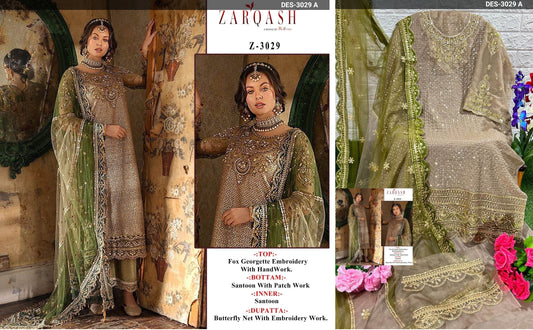 3029A Zarqash Pakistani Salwar Suits