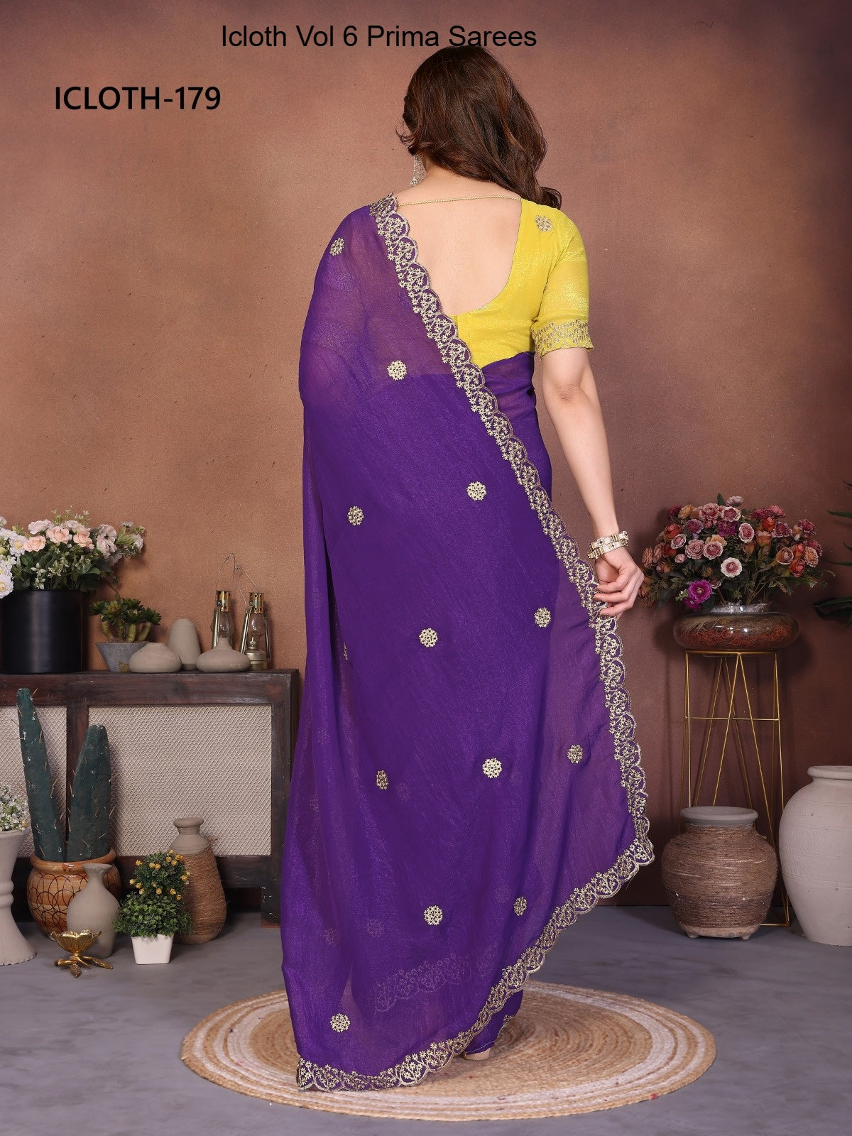 179 Icloth Vol 6 Prima Crunchy Crush Sarees