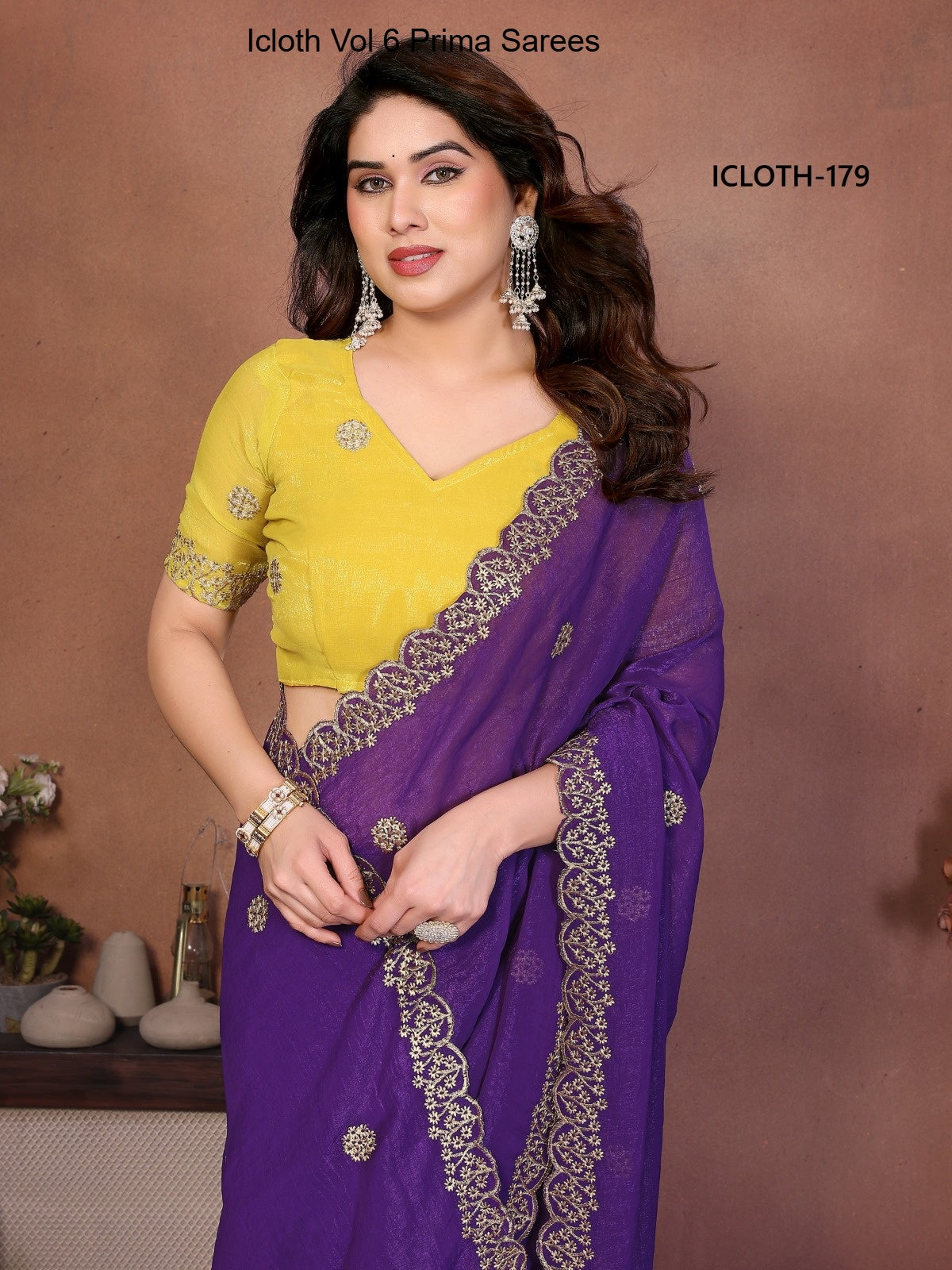 179 Icloth Vol 6 Prima Crunchy Crush Sarees