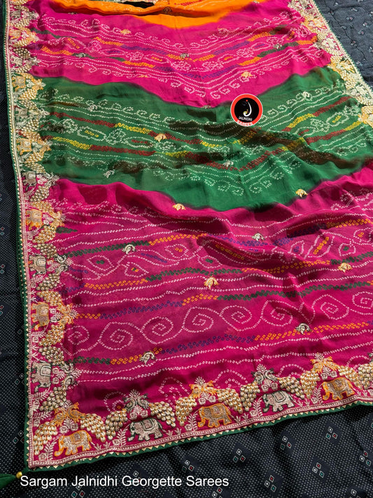 18001 Sargam Jalnidhi Georgette Sarees
