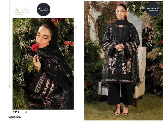 1800 Mehboob Tex Embroidery Pakistani Salwar Suits