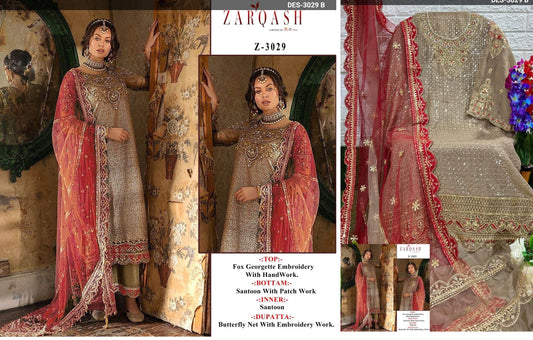 3029B Zarqash Pakistani Salwar Suits