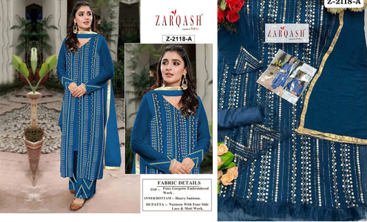 Z-2118A Zarqash Pakistani Salwar Suits