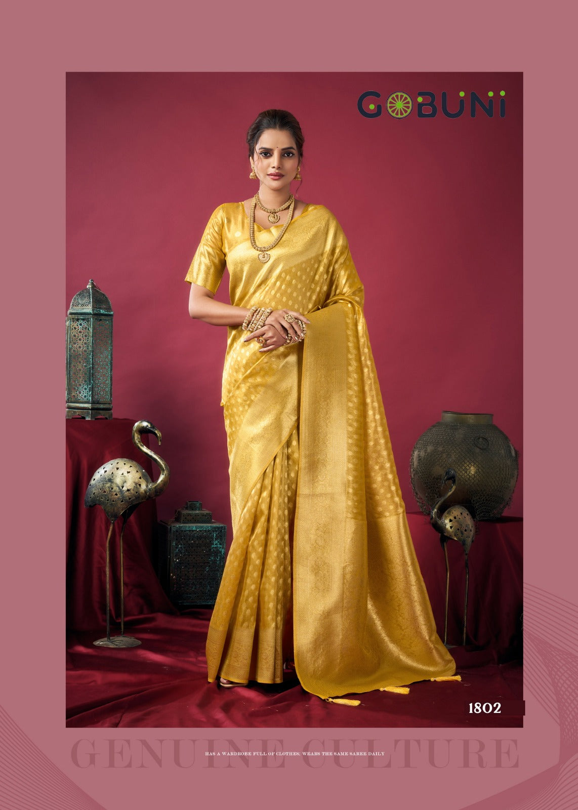 1802 Shringar Gobuni Tissue Silk Sarees