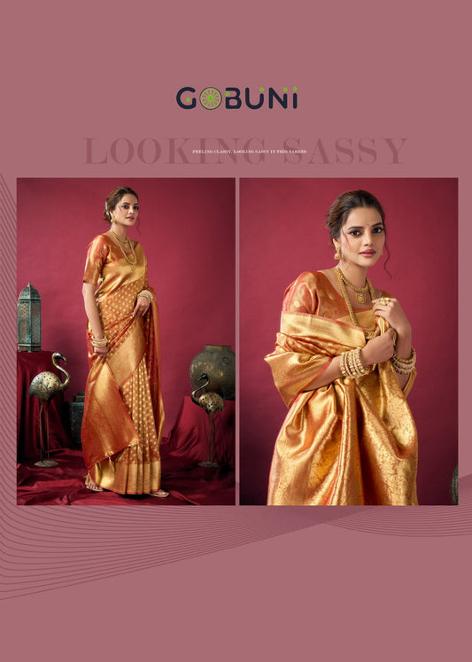 1803 Shringar Gobuni Tissue Silk Sarees