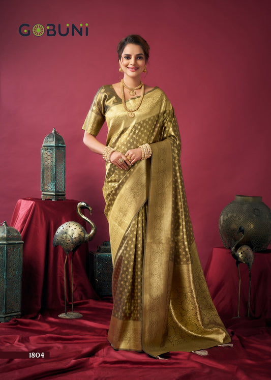 1804 Shringar Gobuni Tissue Silk Sarees