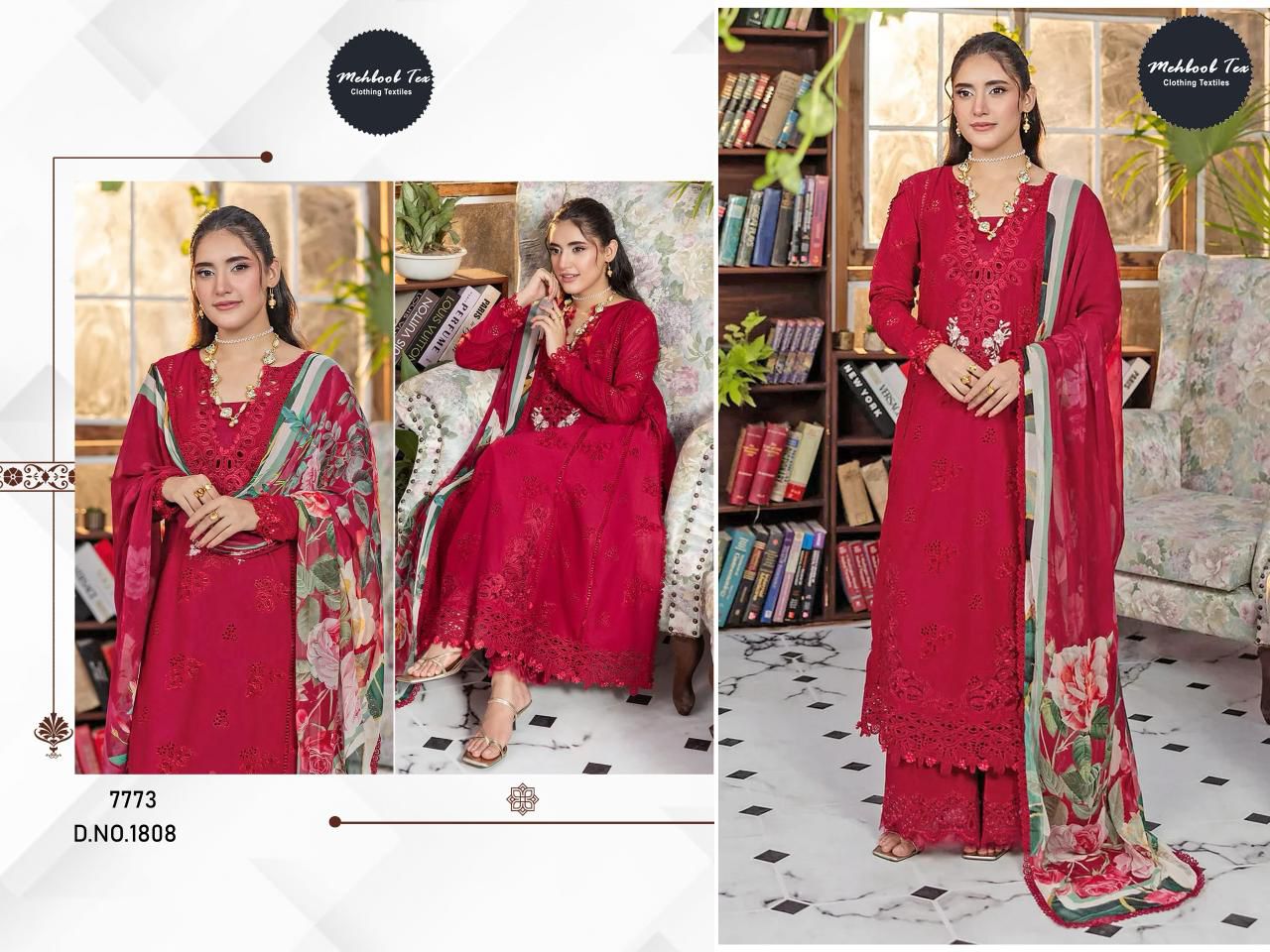 1808 Ombre Premium Vol 3 Mehboob Tex Pure Cotton Pakistani Salwar Suits