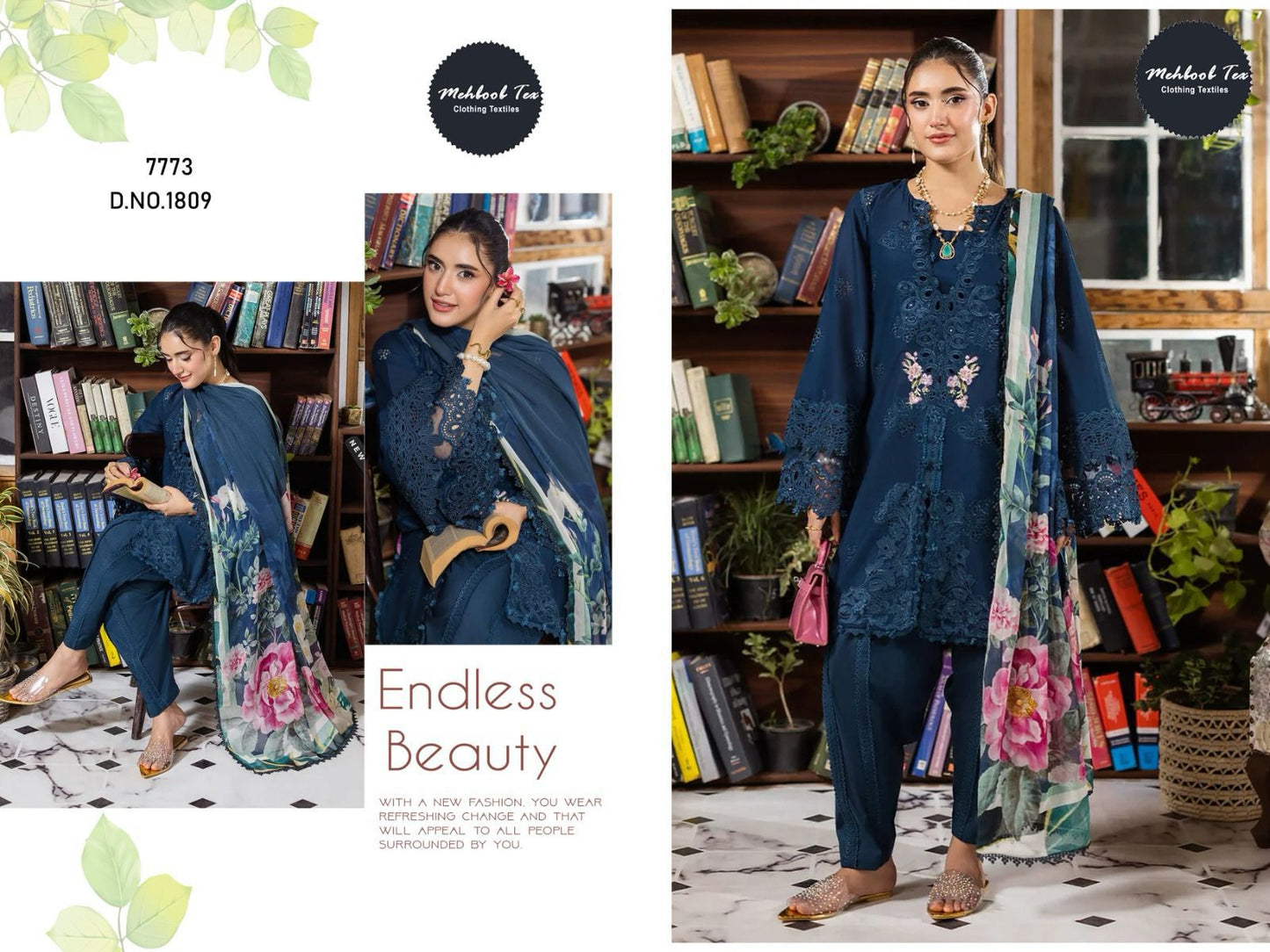 1809 Ombre Premium Vol 3 Mehboob Tex Pure Cotton Pakistani Salwar Suits