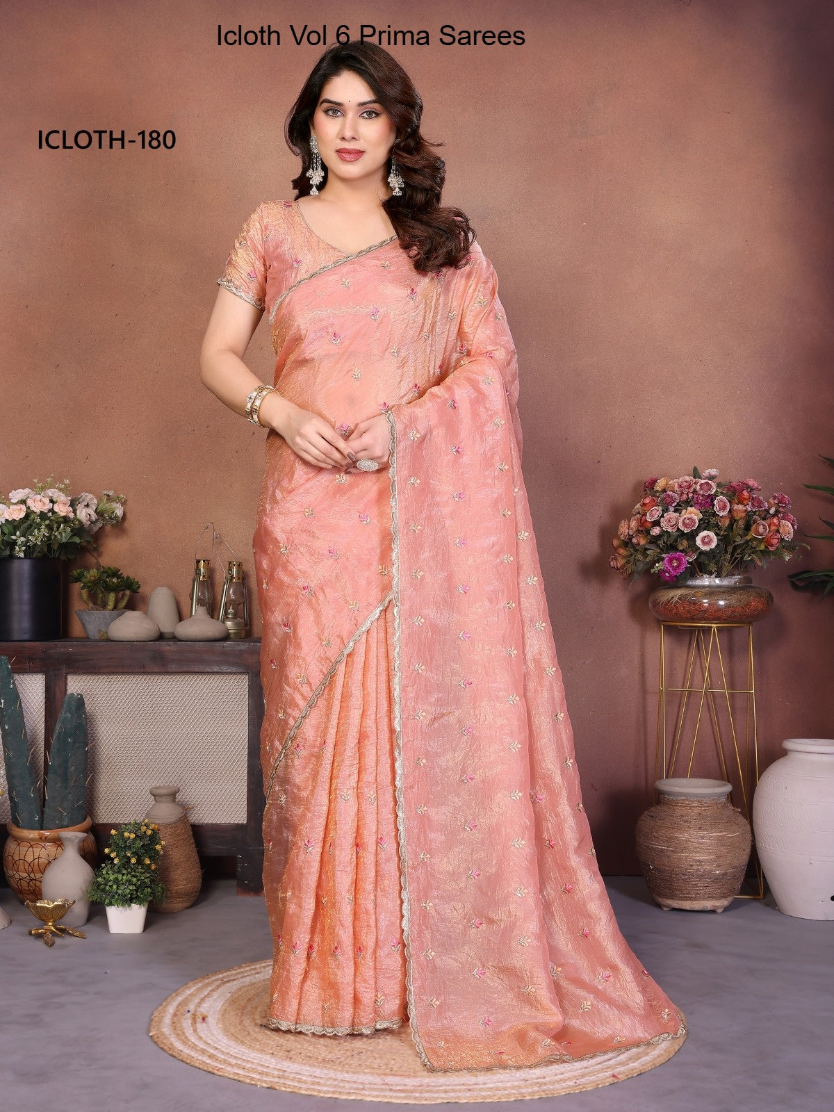 180 Icloth Vol 6 Prima Pure Crepe Sarees