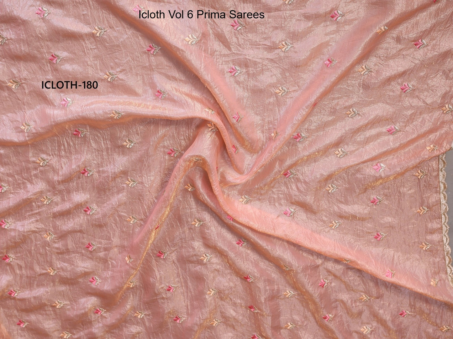 180 Icloth Vol 6 Prima Pure Crepe Sarees