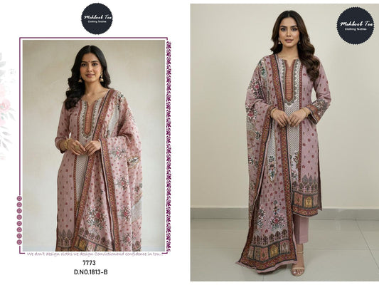 1813-B Mehboob Tex Pure Viscose Pakistani Salwar Suits