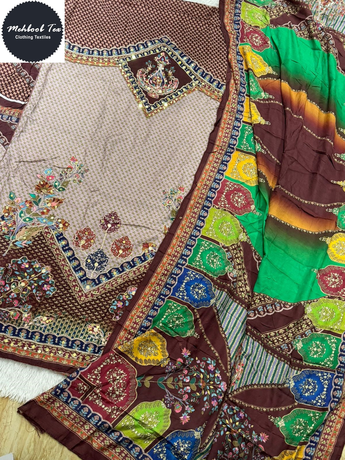 1816-A Mehboob Tex Pure Viscose Pakistani Salwar Suits