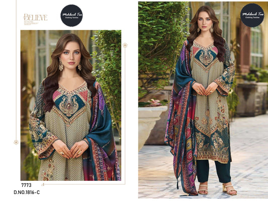 1816-C Mehboob Tex Pure Viscose Pakistani Salwar Suits