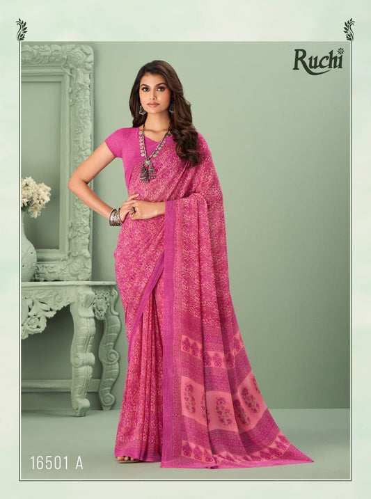 16501-A Raga Georgette Vol 1 Ruchi Sarees