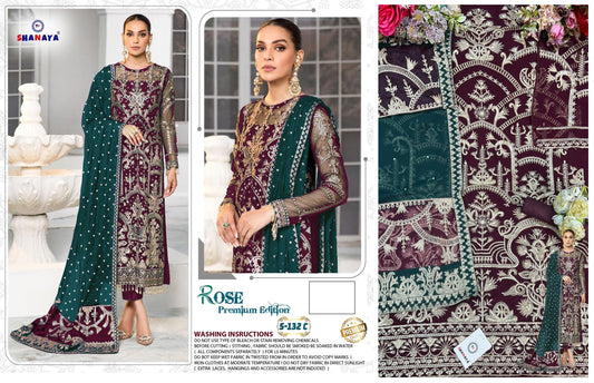 S-132-C Rose Premium Edition Shanaya Fashion Pakistani Salwar Suits