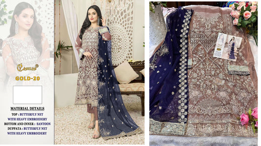 20 Gold Cosmos Fashion Pakistani Salwar Suits