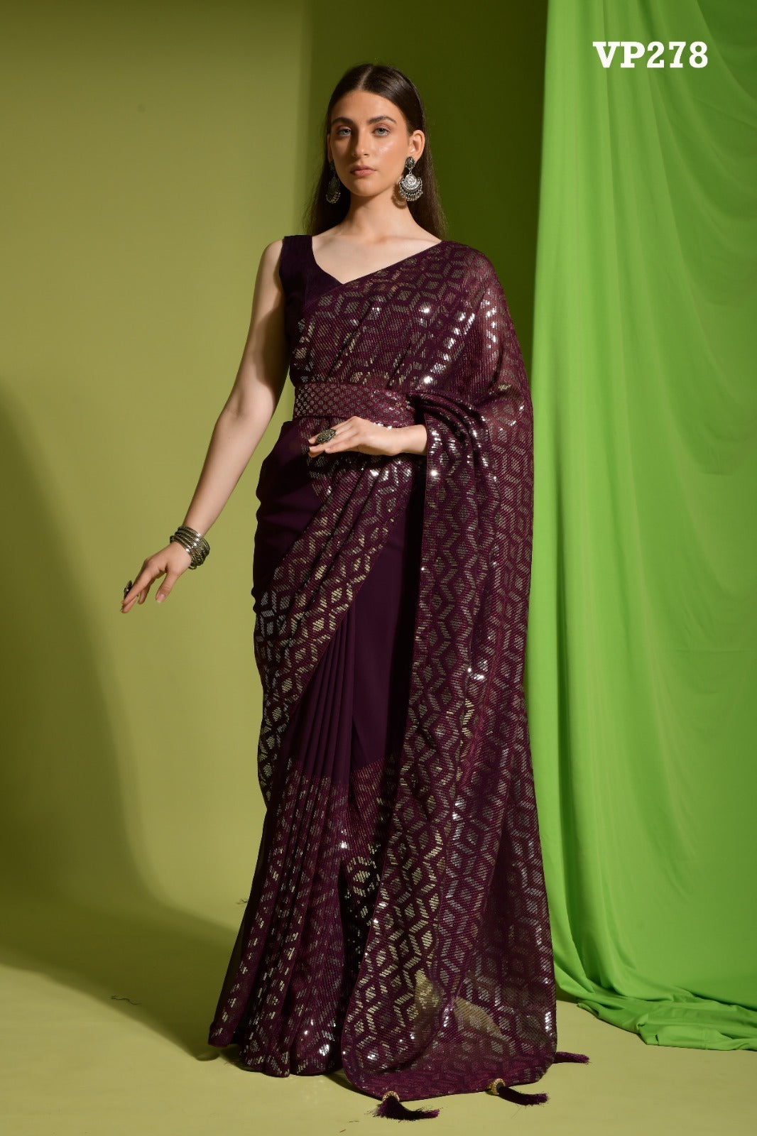 278 Parakh Vol 2 Fashion Berry Sarees