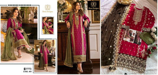 401 Ziaaz Designs Pakistani Salwar Suits