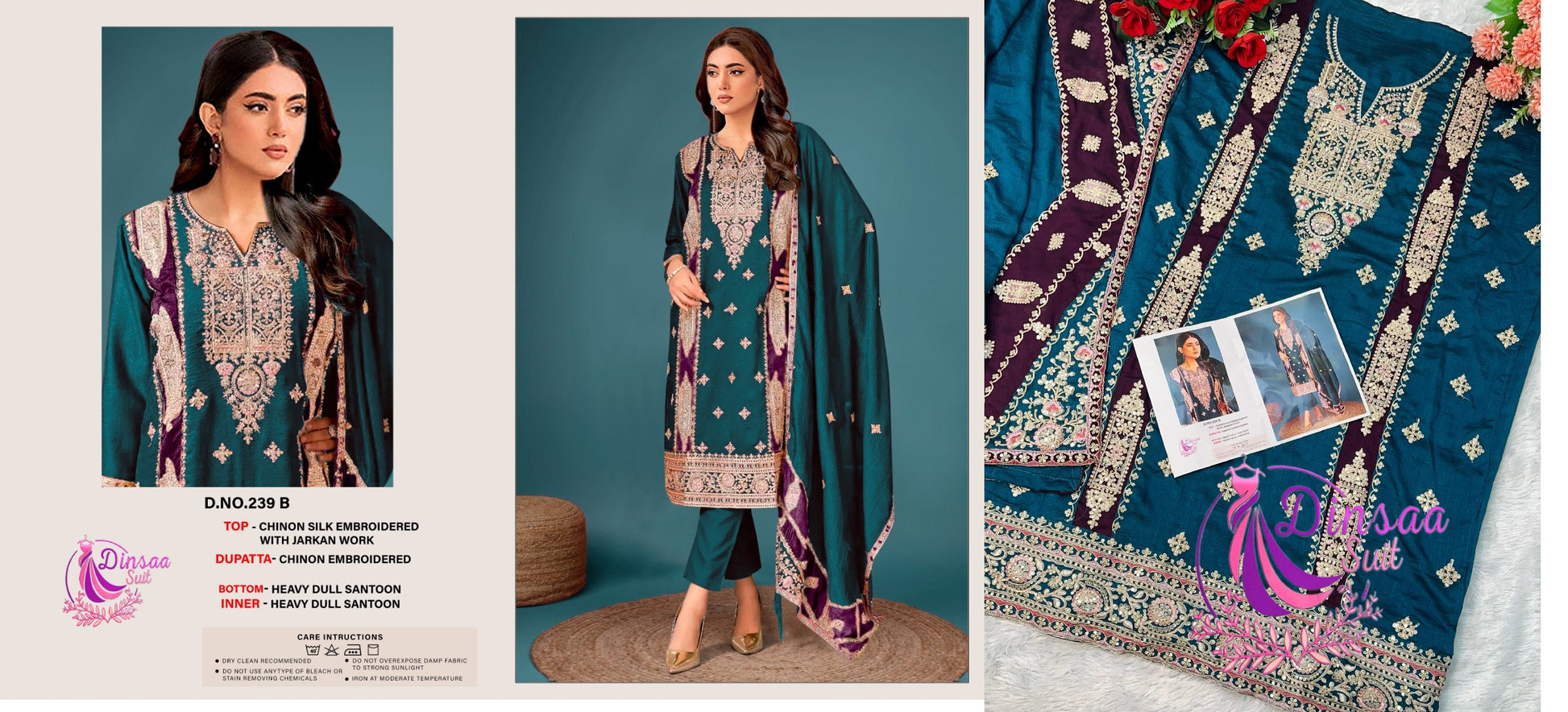 239B Dinsaa Suit Pakistani Salwar Suits