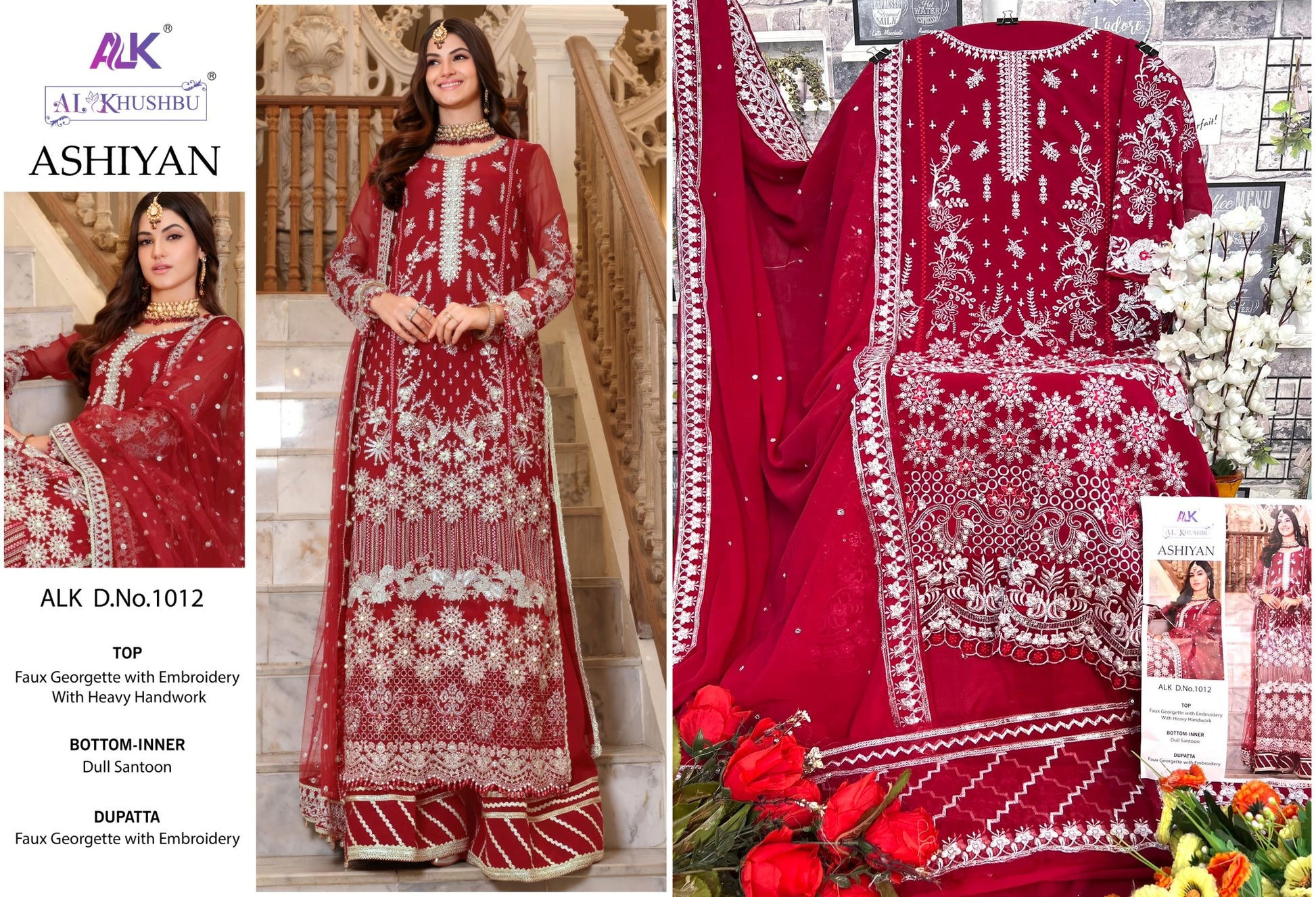 1012 Alk Pakistani Salwar Suits