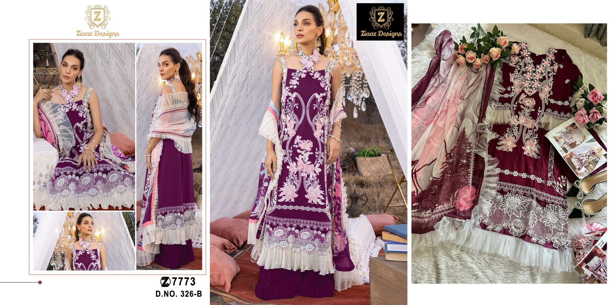 326B Ziaaz Designs Pakistani Salwar Suits