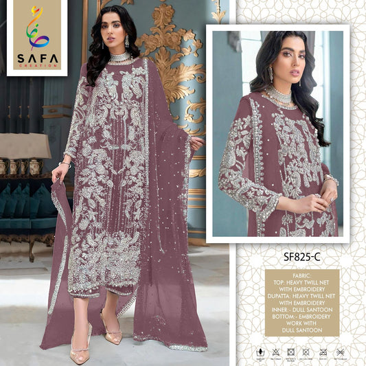 825C Safa Creation Pakistani Salwar Suits