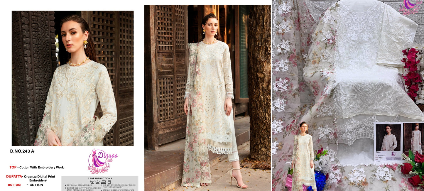 243A Dinsaa Suit Pakistani Salwar Suits