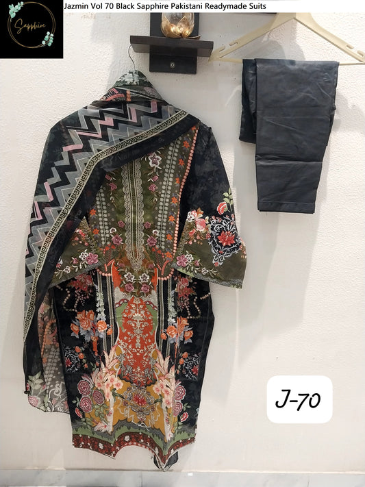 Jazmin Vol 70 Back Sapphire Pakistani Readymade Suits