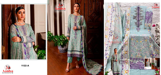 1122A Queen Court Vol 8 Aasha Designer Pakistani Salwar Suits