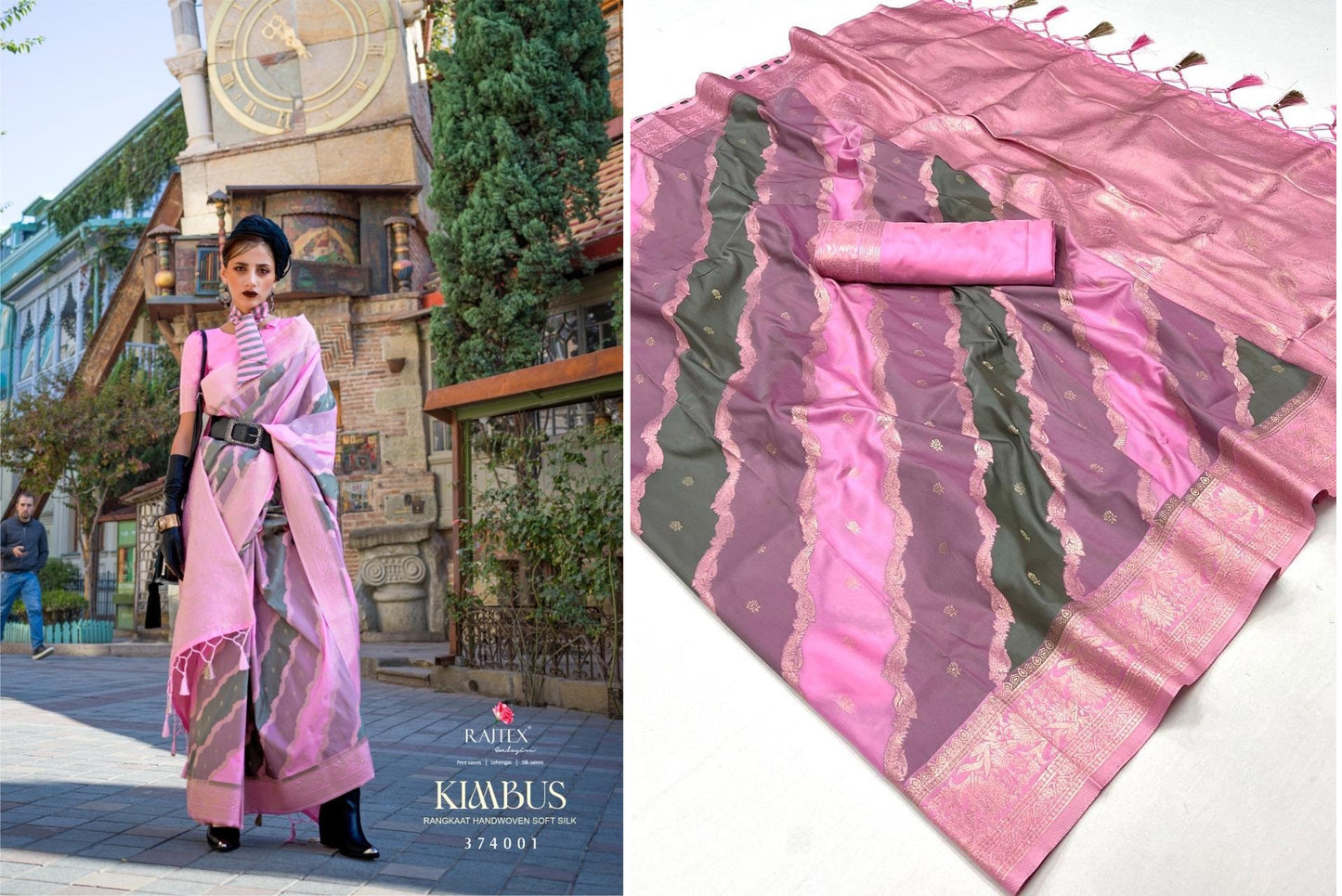 374001 Kimbus Rajtex Sarees