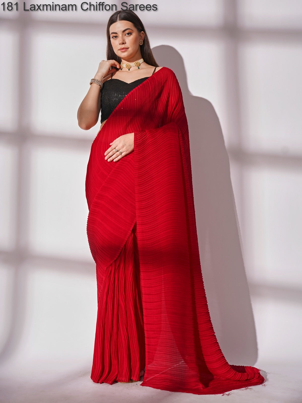 181 Laxminam Chiffon Sarees