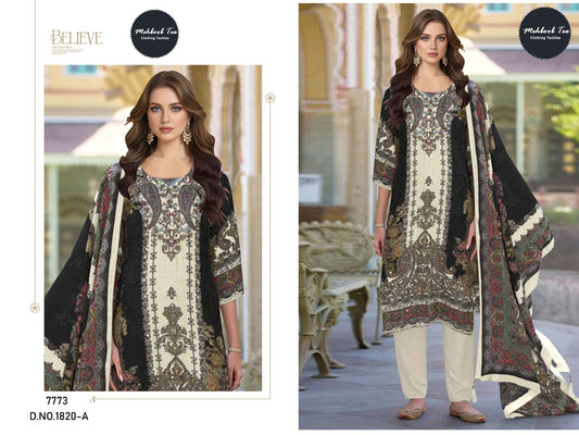 1820-A Mehboob Tex Pure Viscose Pakistani Salwar Suits