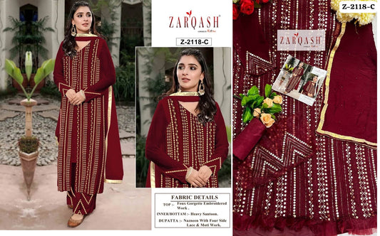 Z-2118C Zarqash Pakistani Salwar Suits
