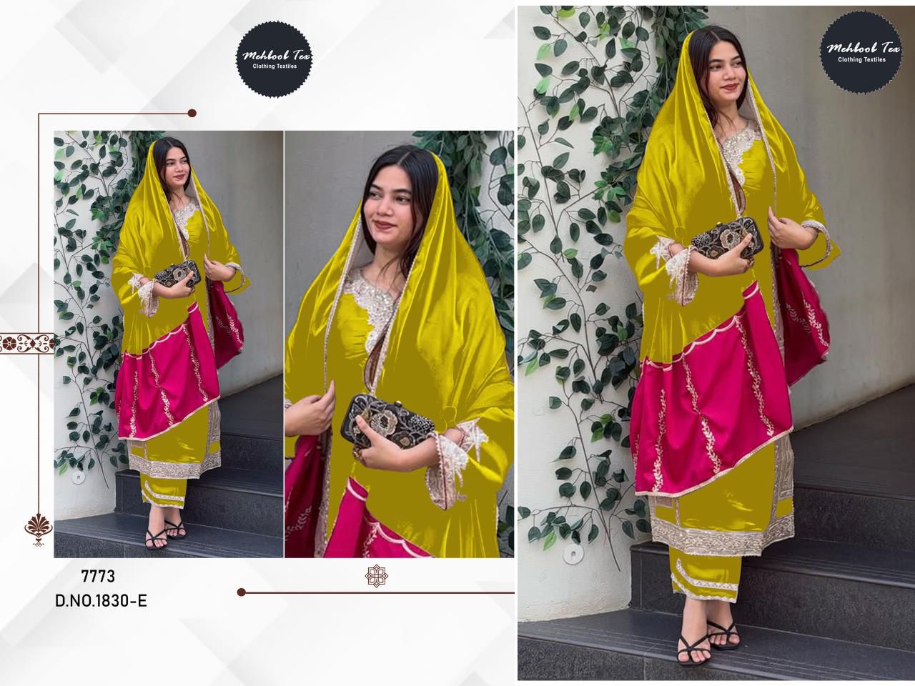 1830-E Mehboob Tex Denting Jimmy Choo Pakistani Readymade Suits