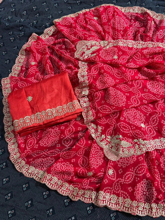 18301 Vedika Jalnidhi Bandhej Sarees