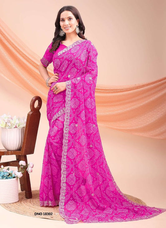 18302 Vedika Jalnidhi Bandhej Sarees