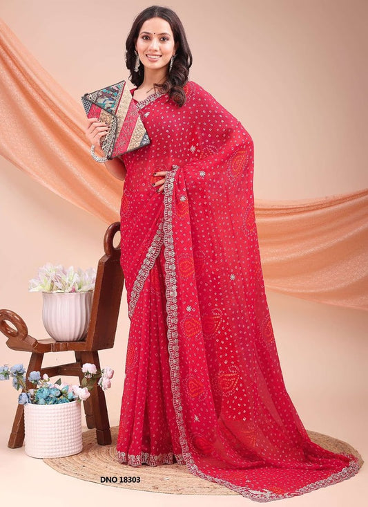 18303 Vedika Jalnidhi Bandhej Sarees