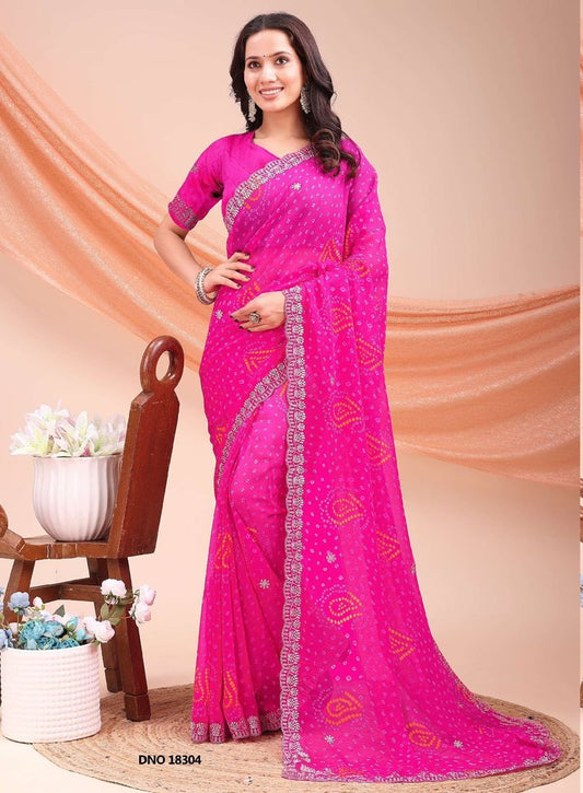 18304 Vedika Jalnidhi Bandhej Sarees