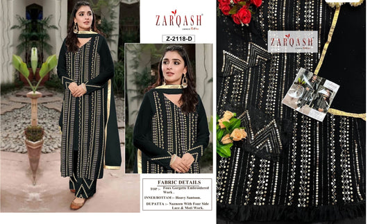 Z-2118D Zarqash Pakistani Salwar Suits