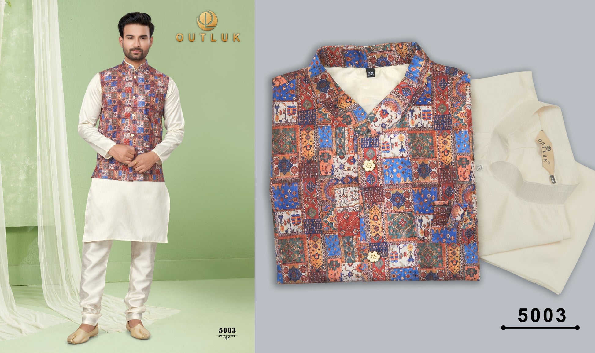 5003 Wedding Collection Vol 5 Outluk Mens Kurta Pyjama