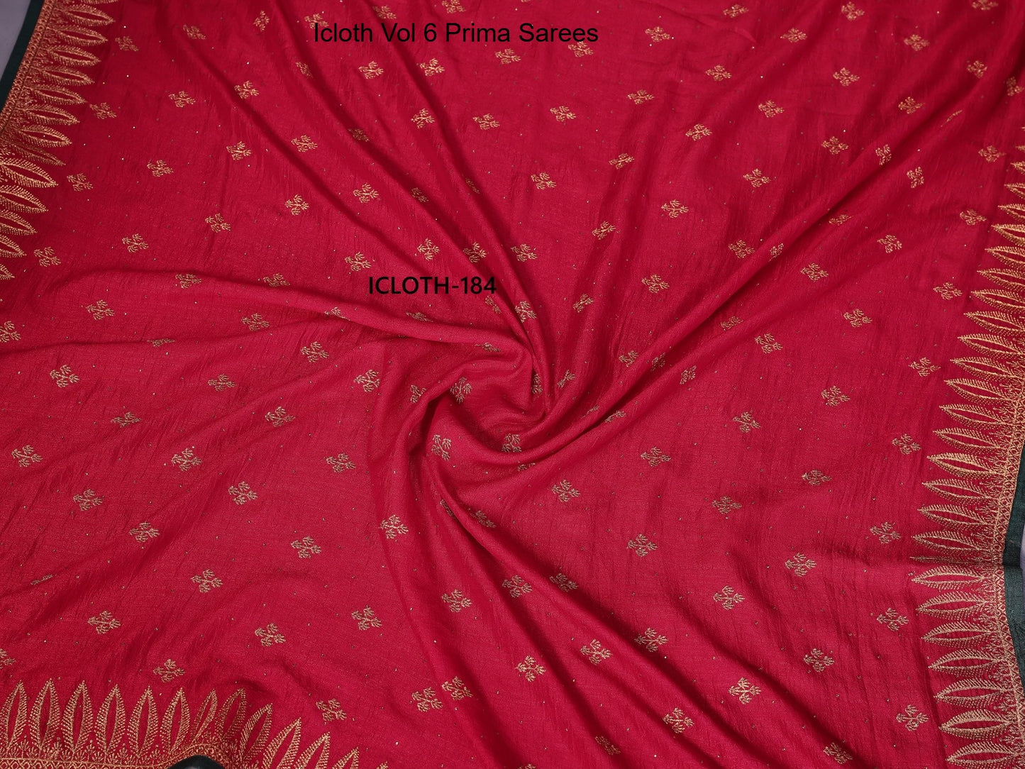 184 Icloth Vol 6 Prima Vichitra Silk Sarees